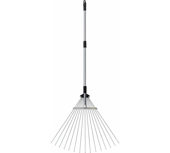 Изображение товара Веерные складные грабли с телескопической ручкой МУЛЬТИДОМ длина 77-110 см VL83-199