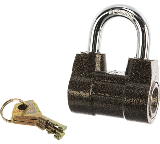 Изображение товара Навесной облегченный замок 60 мм ЗУБР МАСТЕР 3720-4_z01