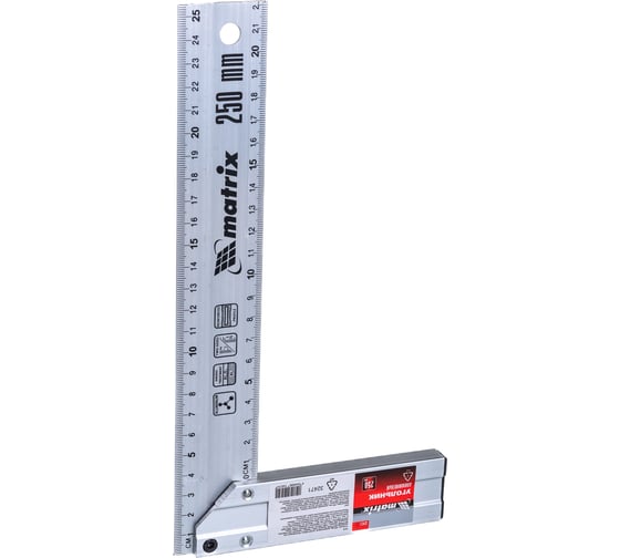 Изображение товара Литой алюминиевый угольник 250 мм MATRIX 32471