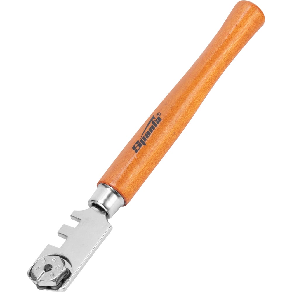 Изображение товара Стеклорез SPARTA 6-роликовый с деревянной ручкой профессиональный инструмент