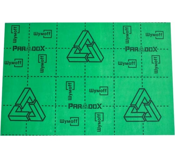 Изображение товара Звукоизоляционный многослойный материал Шумофф Paradox, 6 листов в пачке НФ-00001728