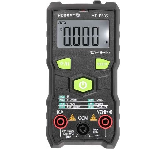 Изображение товара Цифровой мультиметр HOEGERT TECHNIK SMART HT1E605