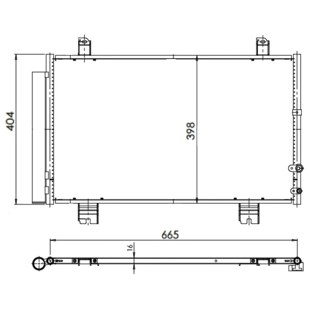 Изображение товара Радиатор кондиционера LUZAR для Lexus GS 2.5i/3.5i LRAC 1935