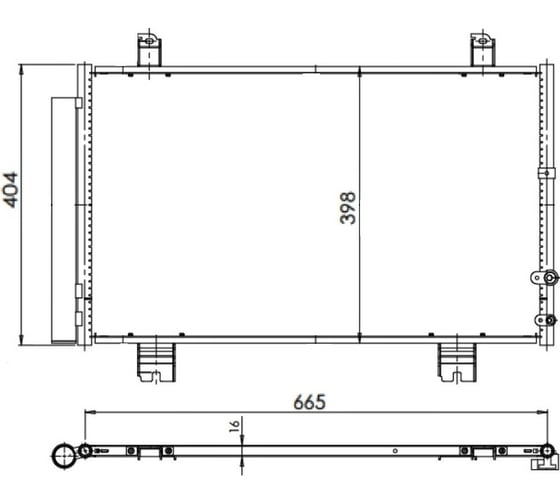 Изображение товара Радиатор кондиционера для автомобилей Lexus GS 2.5i/3.5i LUZAR LRAC 1935