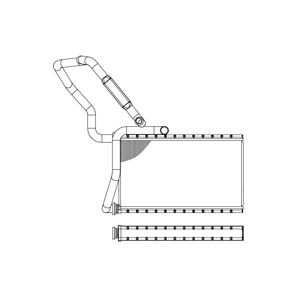 Изображение товара Радиатор отопителя для Honda Accord LUZAR LRh 2312 алюминиевый