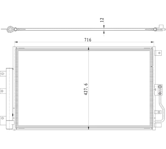 Изображение товара Радиатор кондиционера для автомобилей Haval Jolion LUZAR LRAC 3001