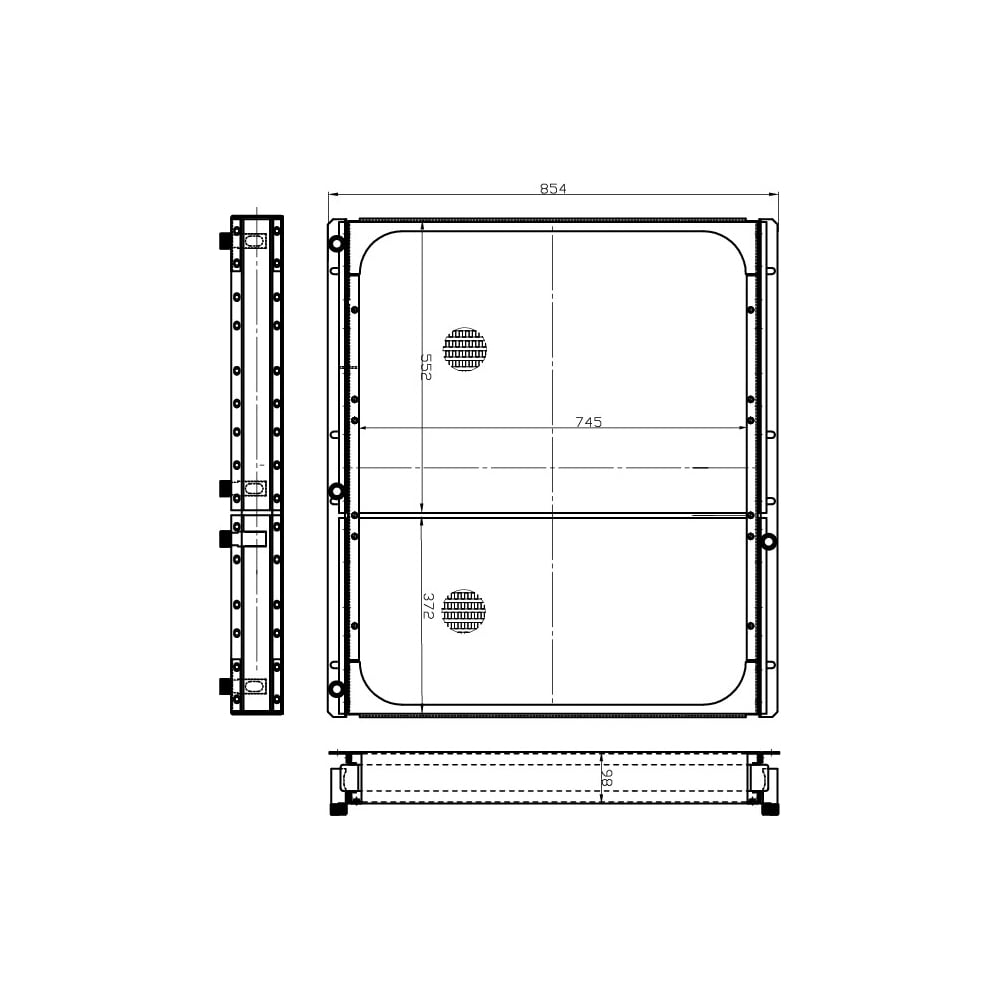 Изображение товара Радиатор масляный для тракторов К-744Р2/К-744Р3 LUZAR LOc 0606