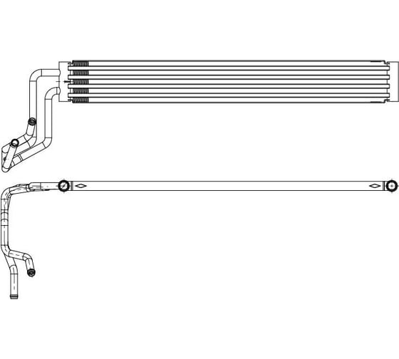 Изображение товара Радиатор масляный для автомобилей VW Touareg /Audi Q7 /Porsche Cayenne I LUZAR LOc 1825