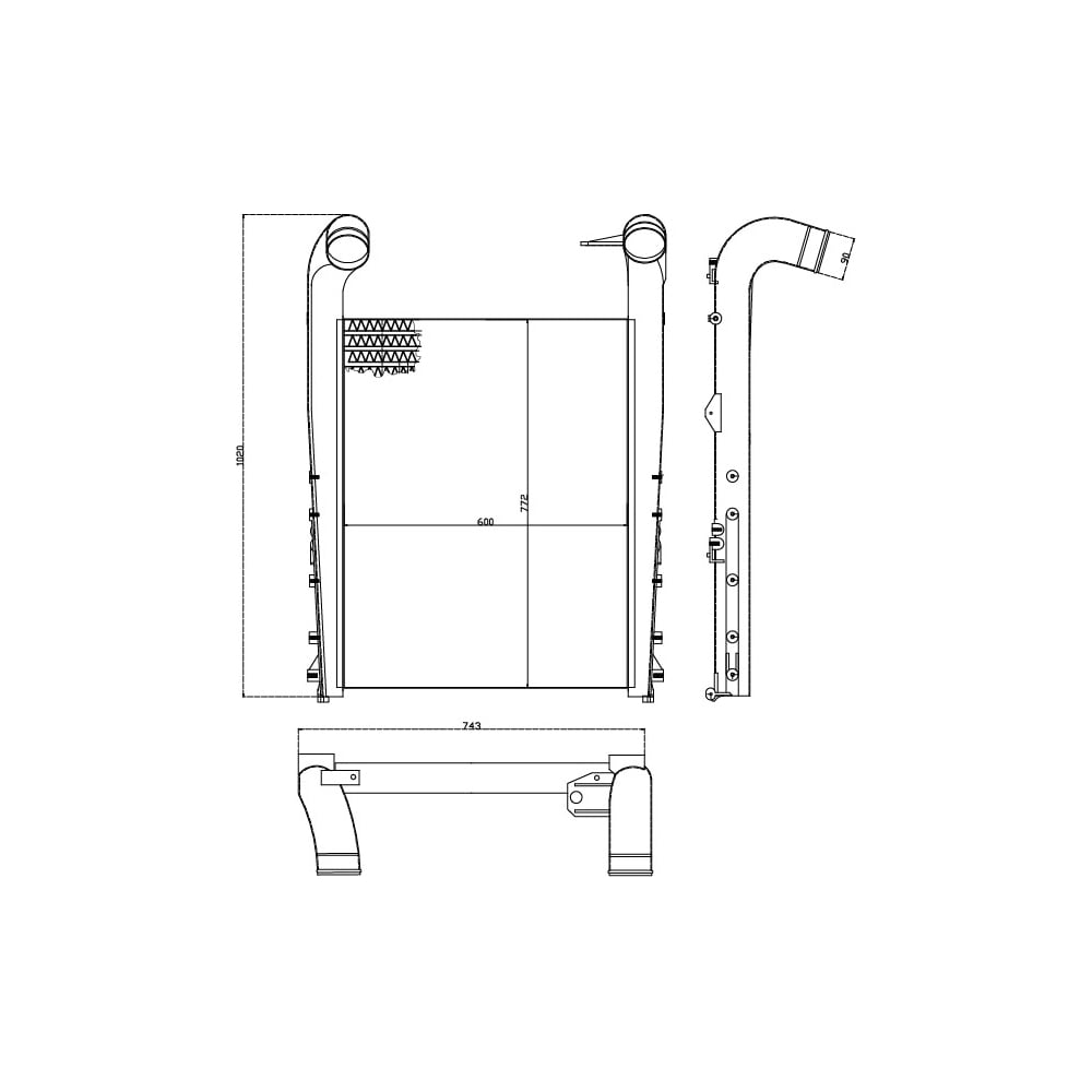 Изображение товара Онв для автомобилей Renault Trucks Magnum /Premium LUZAR LRIC 0914 алюминий