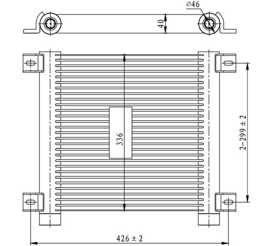 Изображение товара Радиатор масляный для тракторов Митракс МП-630/635 LUZAR LOc 1302