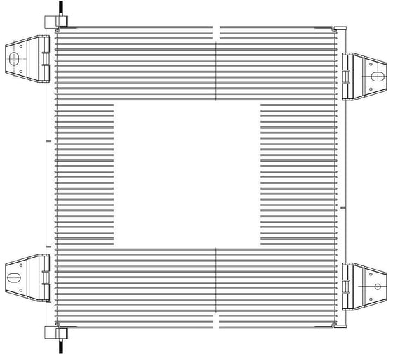Изображение товара Радиатор кондиционера для автомобилей DAF XF /XF 105 LUZAR LRAC 2802