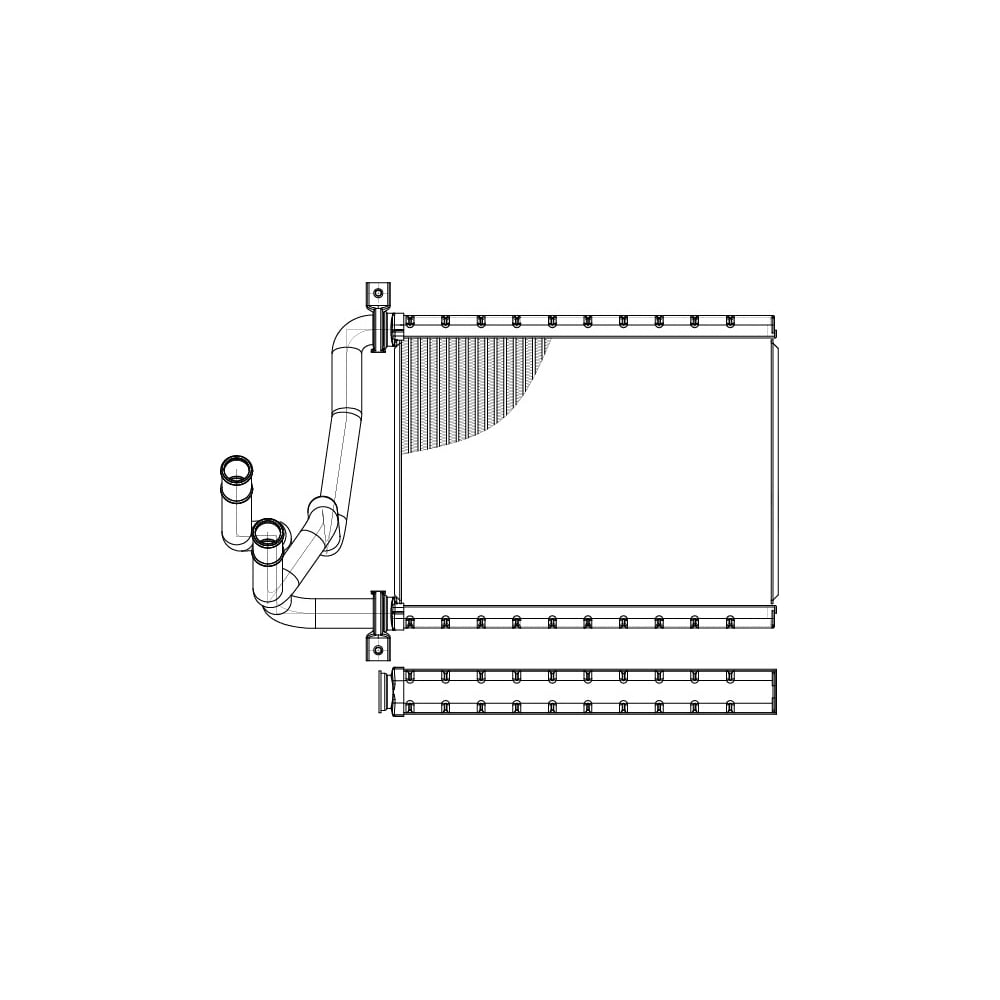 Изображение товара Радиатор отопителя для автомобилей Corolla LUZAR LRh 1912