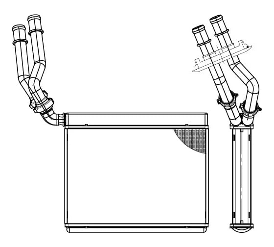 Изображение товара Радиатор отопителя для автомобилей Touareg II /Cayenne II LUZAR LRh 1885