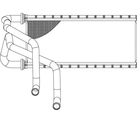 Изображение товара Радиатор отопителя для автомобилей Legacy /Outback LUZAR LRh 2209