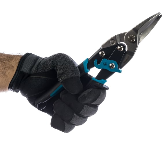 Изображение товара Ножницы по металлу GROSS PIRANHA 250 мм, прямой рез, сталь-CrMo, двухкомпонентные рукоятки 78325