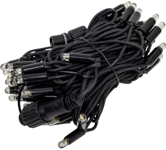 Изображение товара Электрогирлянда GLOS Нить 50 холодных белых LED, 5 метров GL-SP9002