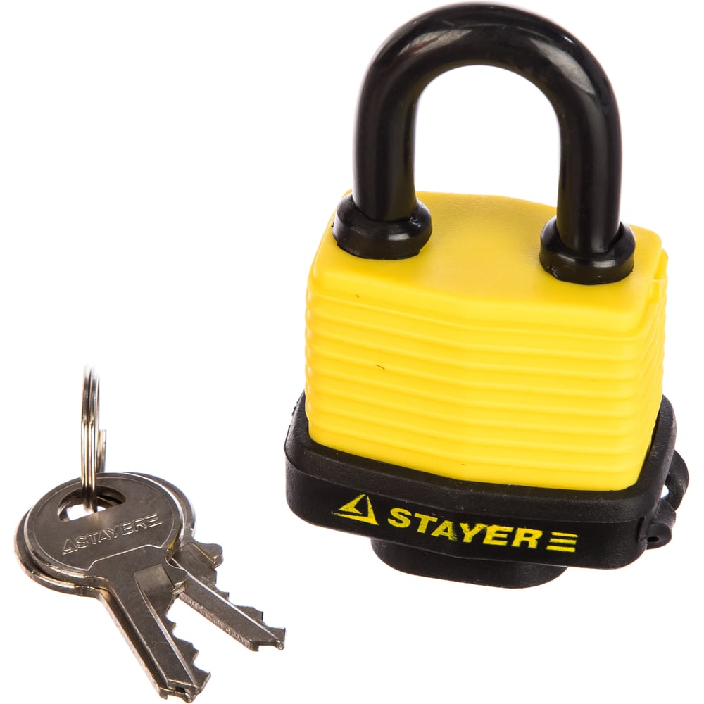 Навесной всепогодный замок STAYER накидной ключ stayer