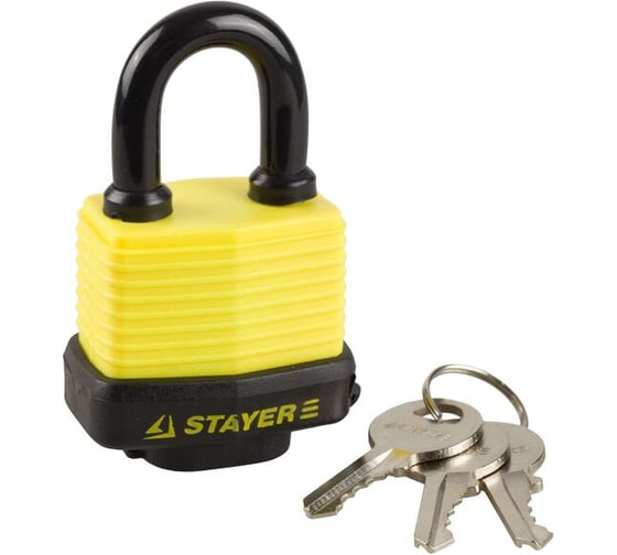 Изображение товара Навесной всепогодный замок 60 мм STAYER MASTER 37140-50