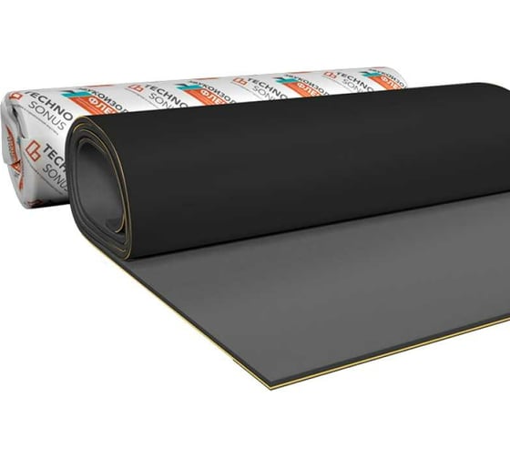Изображение товара Звукоизоляционная мембрана Техносонус Звукоизол ФЛЕКС (2500x1000x12 мм; 2,5 кв.м) 1300200021
