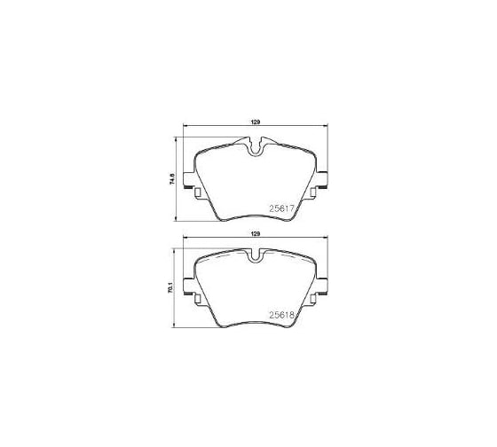 Изображение товара Колодки тормозные дисковые передние для автомобилей BMW X1 /2 TRIALLI PF 4059