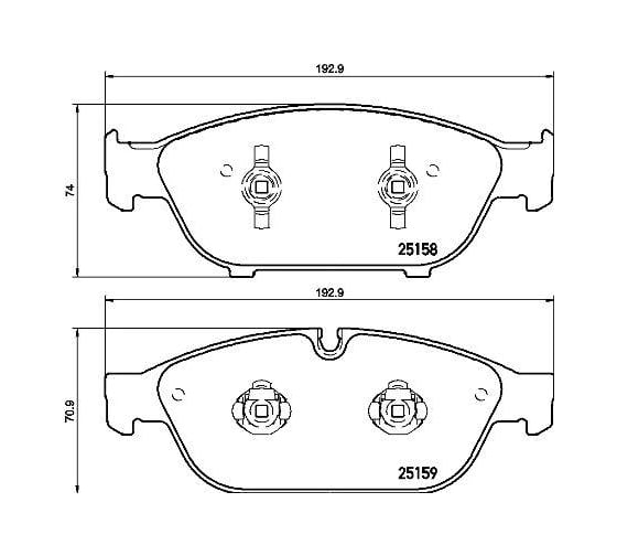 Изображение товара Колодки тормозные дисковые передние для автомобилей Audi A6 / A8 TRIALLI PF 4173