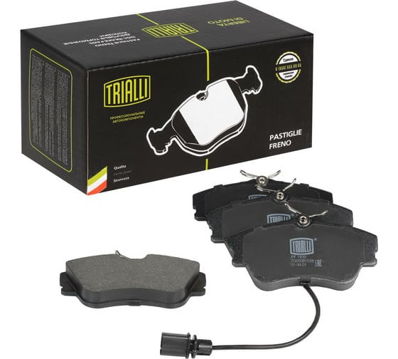 Изображение товара Колодки тормозные для автомобилей Volkswagen Transporter T4 дисковые передние 129.7 мм TRIALLI PF 1835