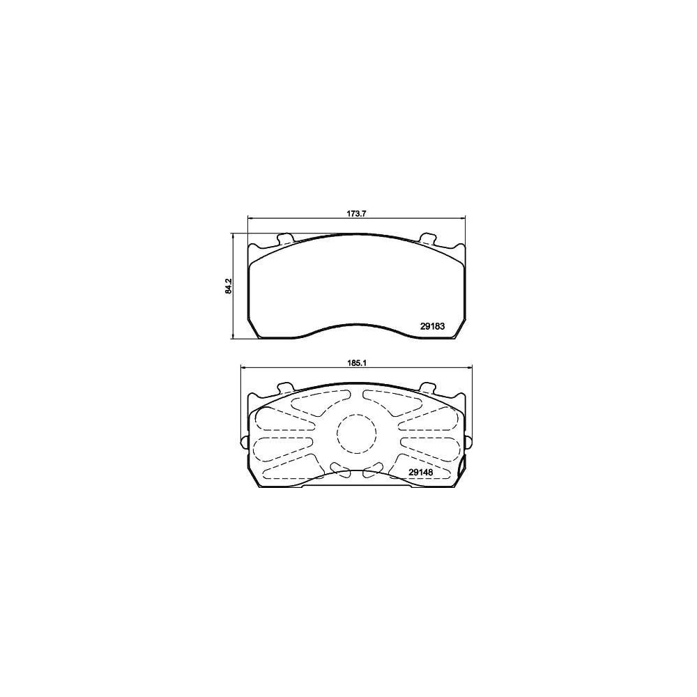 Изображение товара Колодки тормозные дисковые TRIALLI PFT 29115 для ГАЗ, MAN, Mercedes