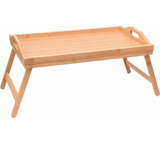 Изображение товара Бамбуковый складной столик-поднос для завтрака/ноутбука DASWERK 50x30x24 см 607870