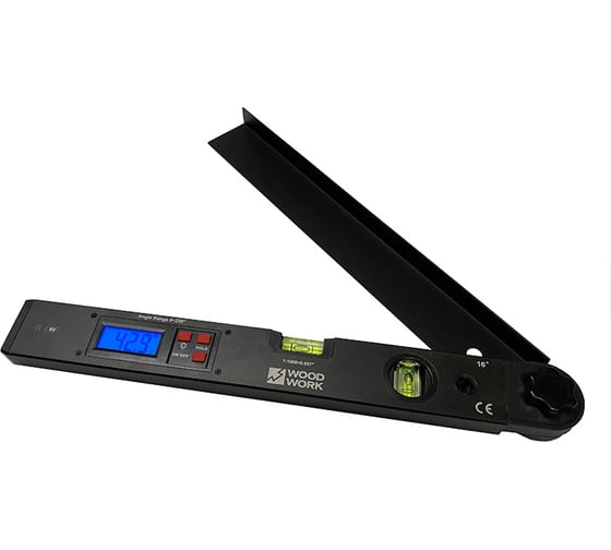 Изображение товара Цифровой угломер с двумя пузырьковыми уровнями WOODWORK DP-02