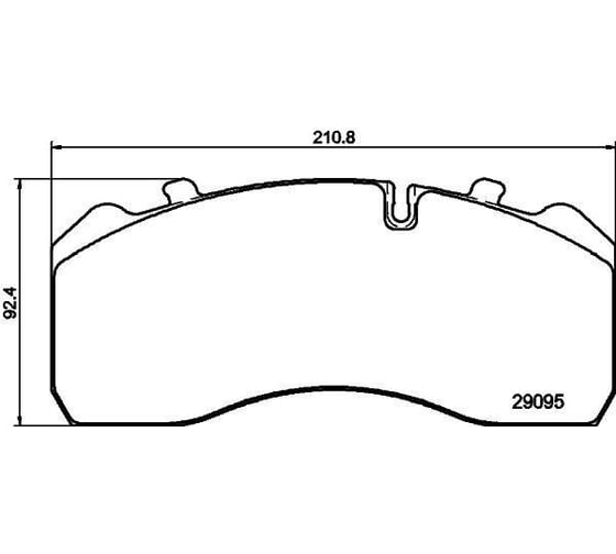 Изображение товара Колодки тормозные дисковые для автомобилей DAF, MAN, Iveco, Mercedes с монтажным комплектом TRIALLI PFT 29094