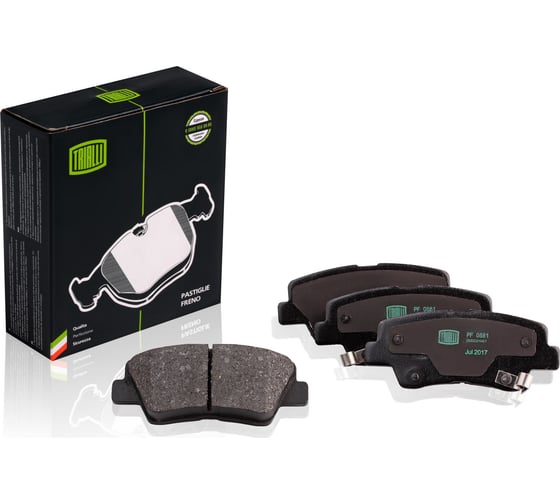 Изображение товара Колодки тормозные для автомобилей Hyundai Solaris / Kia Rio дисковые задние TRIALLI PF 0881