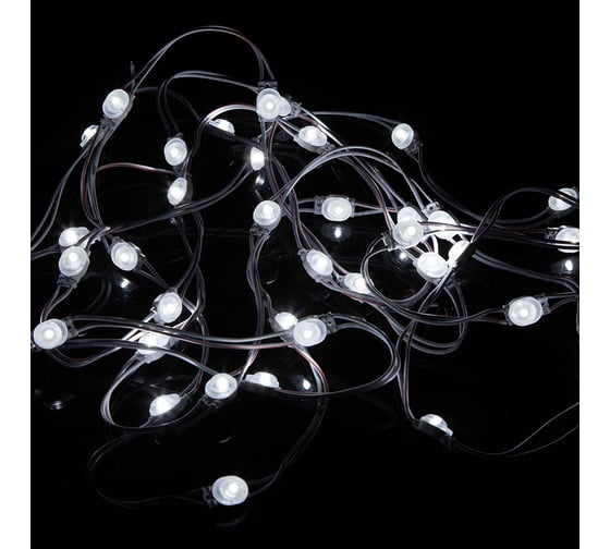 Изображение товара Светодиодный модуль MAKSILED 0.36Вт, 12В, IP67, SMD2835 1LED, 55лм, холодный белый, 40 шт./упаковка ML-M1SNE-L-2835-W