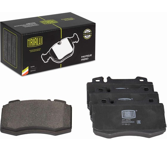 Изображение товара Колодки тормозные для автомобилей Mercedes C дисковые передние 120x71 для тормозной системы AMG TRIALLI PF 4276