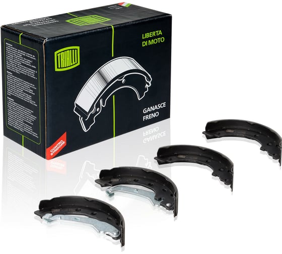 Изображение товара Колодки тормозные для автомобилей Renault Kangoo барабанные 203,2x39 для тормозной системы Bendix TRIALLI GF 0961