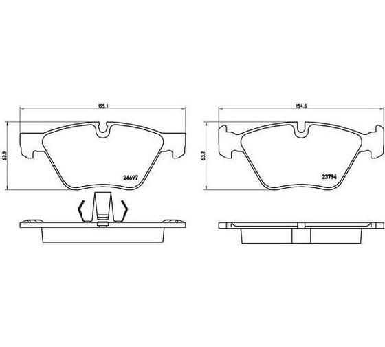 Изображение товара Колодки тормозные дисковые передние для автомобилей BMW 5 TRIALLI PF 4188