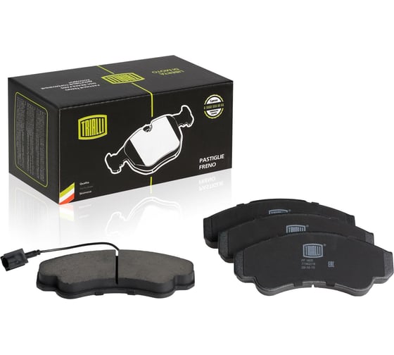 Изображение товара Колодки тормозные для автомобилей Fiat Ducato дисковые передние для тормозной системы Brembo 164x69 TRIALLI PF 1605