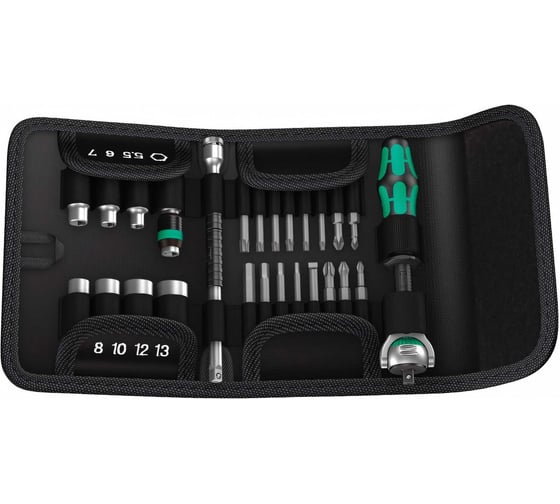 Изображение товара Набор бит с трещоткой 26 предметов WERA WE-051045