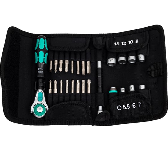 Изображение товара Набор бит с трещоткой 26 предметов WERA WE-051045