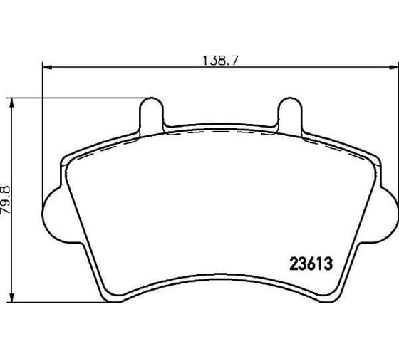 Изображение товара Колодки тормозные дисковые передние для автомобилей Renault Master II TRIALLI PF 0911