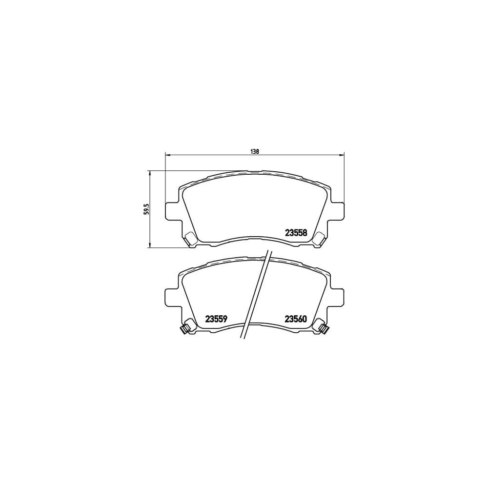 Изображение товара Колодки тормозные дисковые передние для автомобилей Subaru Forester / Outback TRIALLI PF 4326