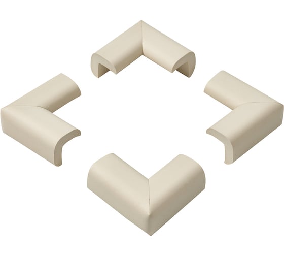 Изображение товара Мягкие защитные накладки на углы для детей Halsa 24x8х50 мм, 4 шт. HLS-S-107W