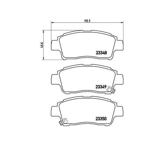 Изображение товара Колодки тормозные для автомобилей Toyota Vitz / FunCargo / Platz дисковые передние TRIALLI PF 4344