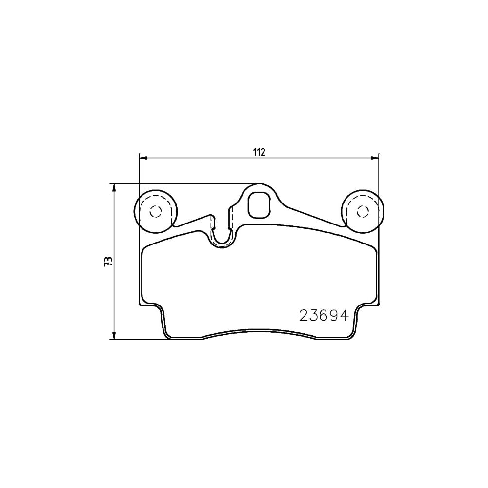 Изображение товара Задние тормозные дисковые колодки TRIALLI PF 4122 для Audi Q7 и Porsche Cayenne