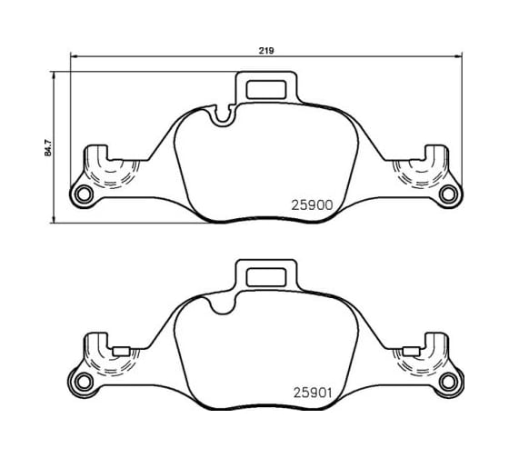 Изображение товара Колодки тормозные дисковые передние для автомобилей BMW 3 / 5 TRIALLI PF 4206