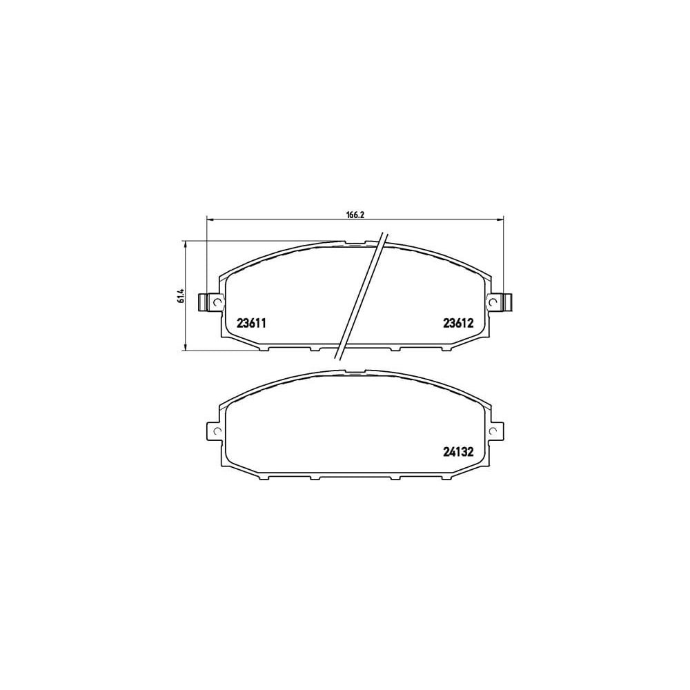 Изображение товара Передние тормозные дисковые колодки для Nissan Patrol Y61 TRIALLI PF 4304