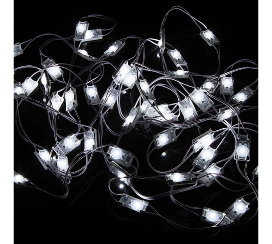 Изображение товара Светодиодный модуль MAKSILED 0.6Вт, 12В, IP67, SMD2835 1LED, 58лм, холодный белый, 50 шт./упаковка ML-M1HL-L-2835-W