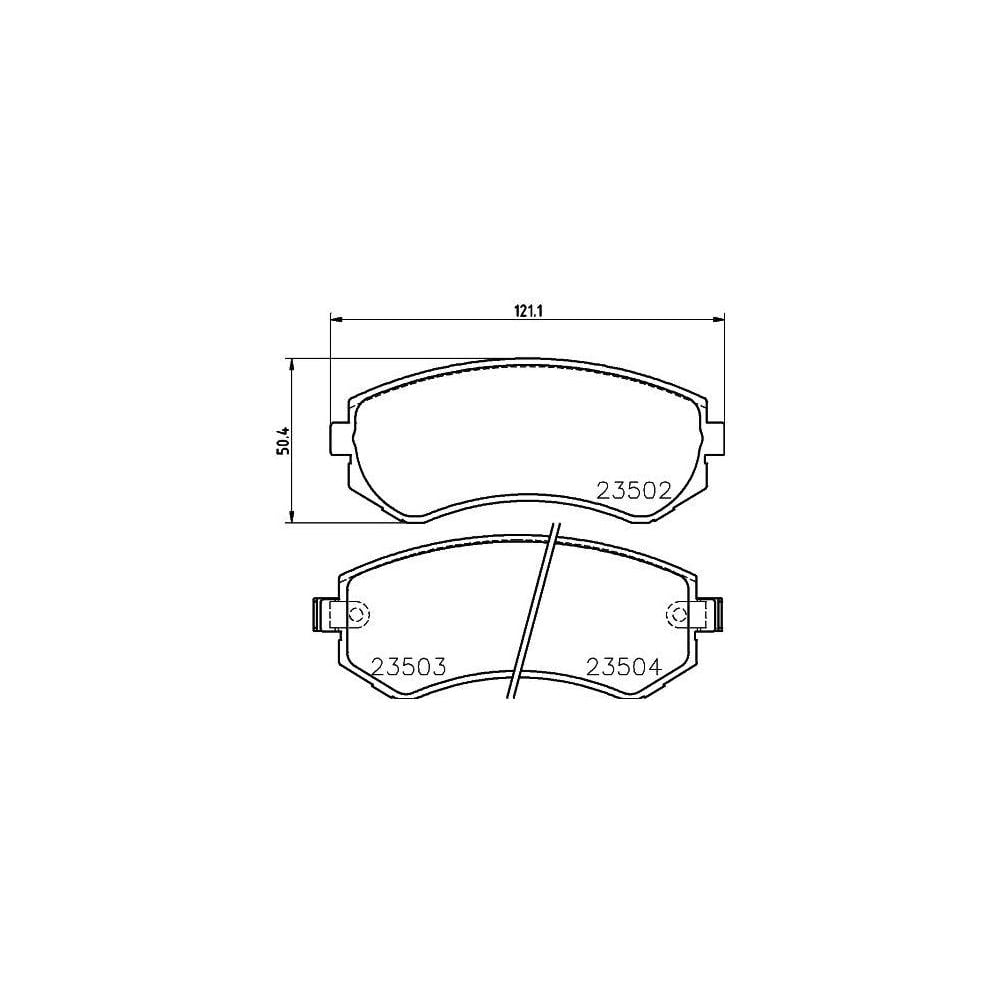Изображение товара Тормозные дисковые задние колодки для Nissan Patrol TRIALLI PF
