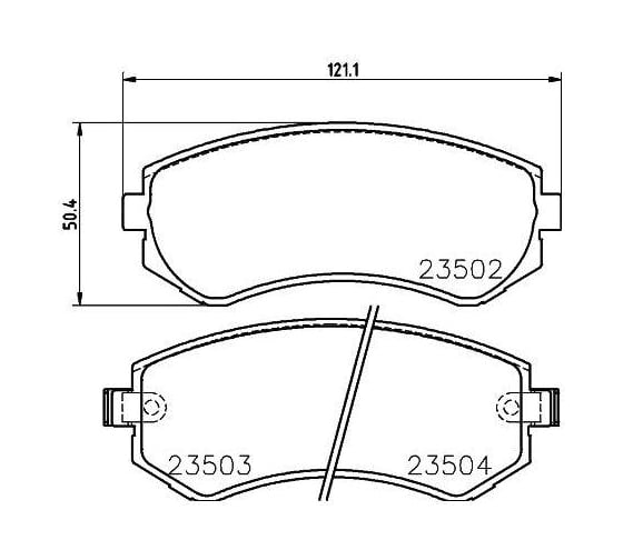 Изображение товара Колодки тормозные дисковые задние для автомобилей Nissan Patrol TRIALLI PF 4303
