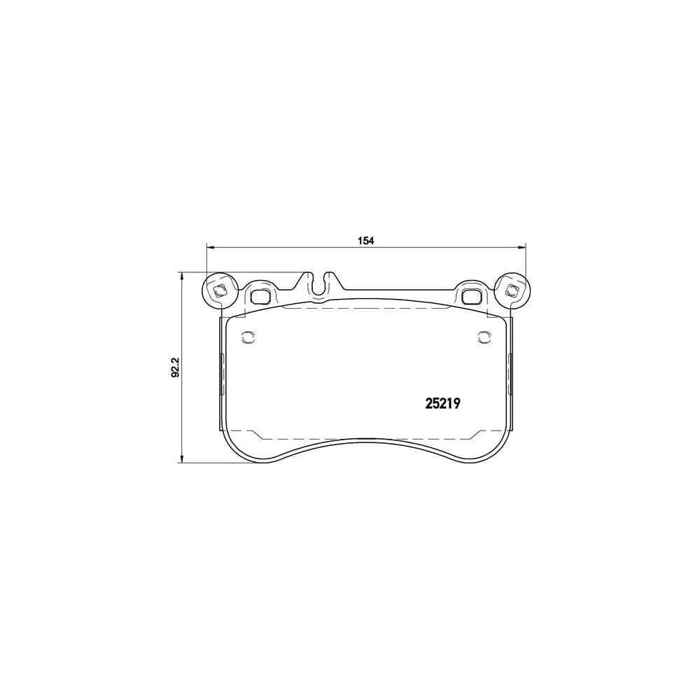 Изображение товара Передние тормозные колодки TRIALLI PF 150601 для Mercedes-Benz W212 W221 W218