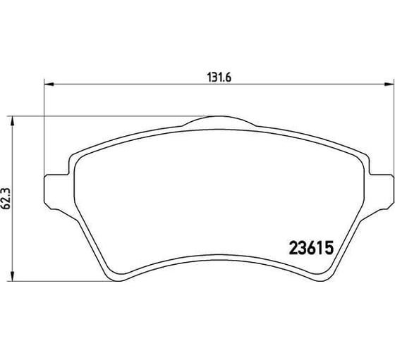 Изображение товара Колодки тормозные дисковые передние для автомобилей Land Rover Freelander / Range Rover 1.8i/2.0TD/2.5i/3.0D TRIALLI PF 4251